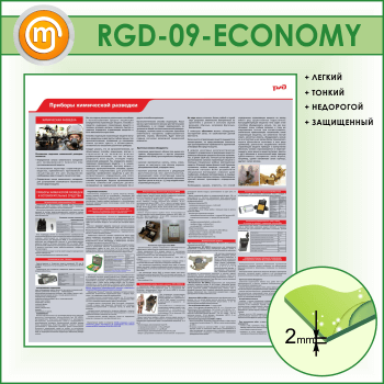 Стенд «Приборы химической разведки» (RGD-09-ECONOMY)